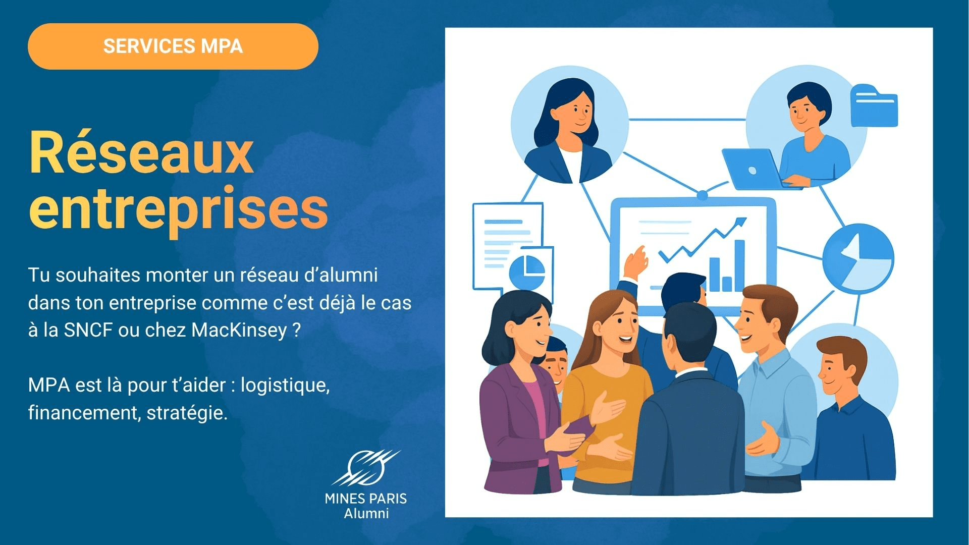 Nouveau service : Lancement des réseaux entreprises